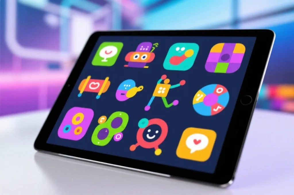 天启娱乐应用中丰富多彩的休闲游戏和互动活动图标